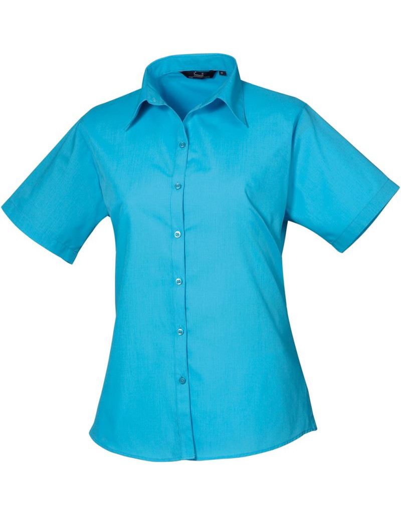 PR 302 Bluză din poplin cu mânecă scurtă