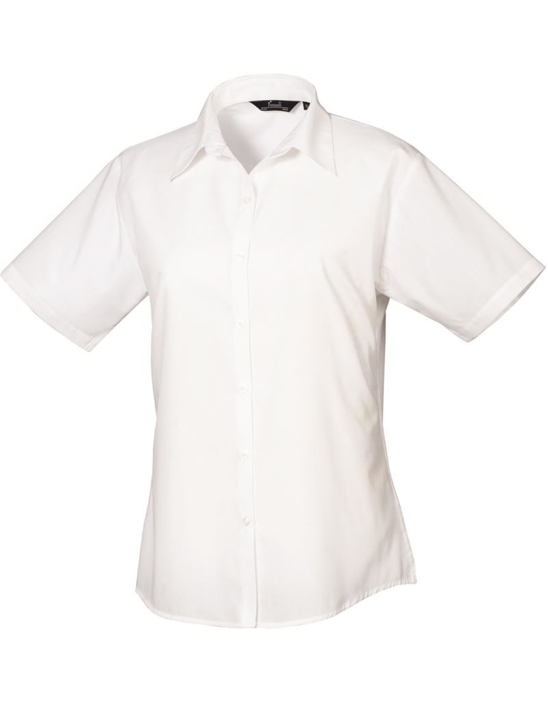 PR 302 Bluză din poplin cu mânecă scurtă