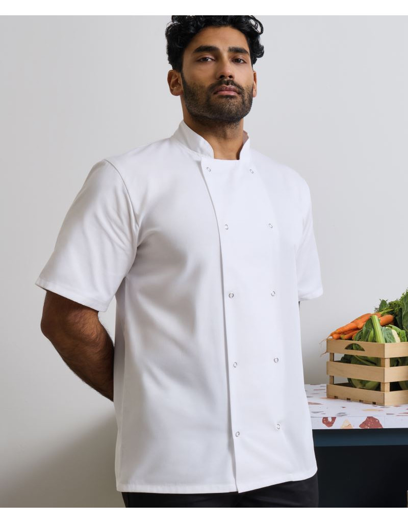 Jachetă de bucătar cu mânecă scurtă