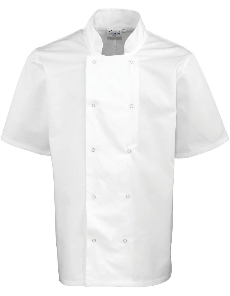 Jachetă de bucătar cu mânecă scurtă