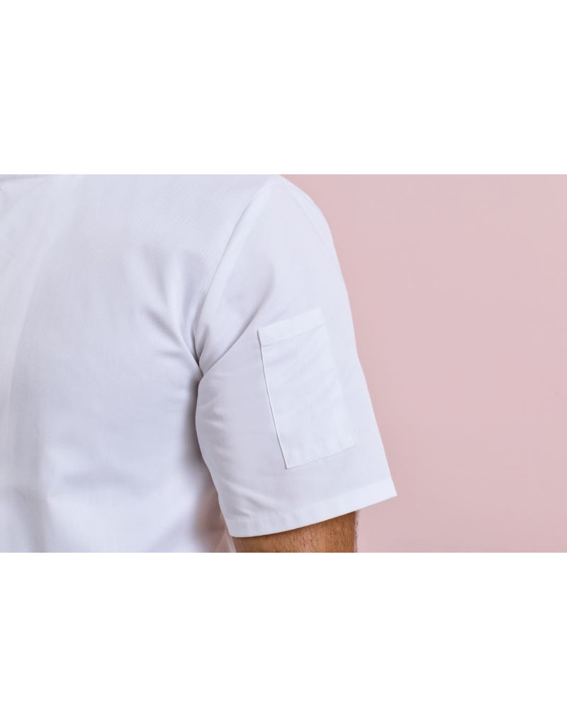 Jachetă de bucătar cu mânecă scurtă