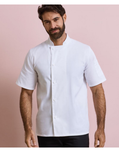 Jachetă de bucătar cu mânecă scurtă