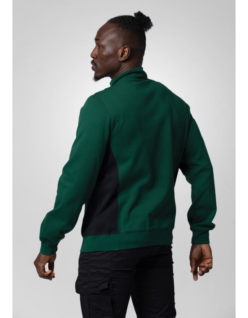 2128 Bluză 1/2 Zip Pulover de lucru Heavy Doubleface cu fermoar 1/4