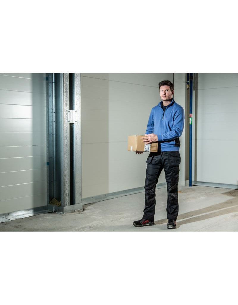 2128 Bluză 1/2 Zip Pulover de lucru Heavy Doubleface cu fermoar 1/4