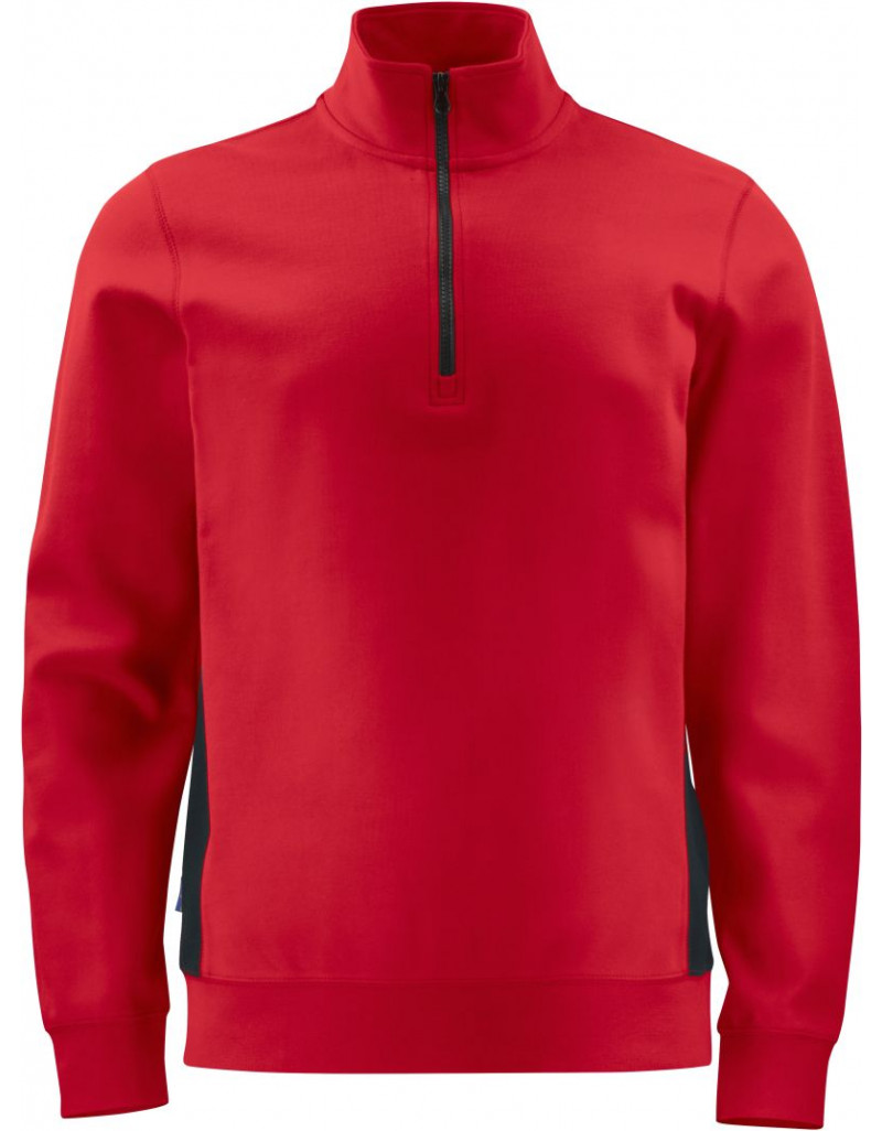 2128 Bluză 1/2 Zip Pulover de lucru Heavy Doubleface cu fermoar 1/4