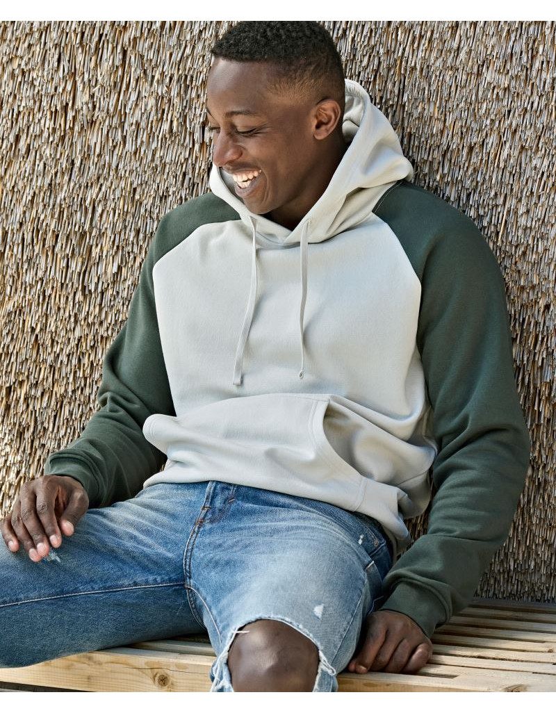 Pulover cu glugă bicolor „Fără etichetă”