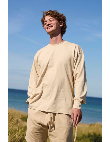 Tricou IC organic supradimensionat cu mânecă lungă „Tigru”