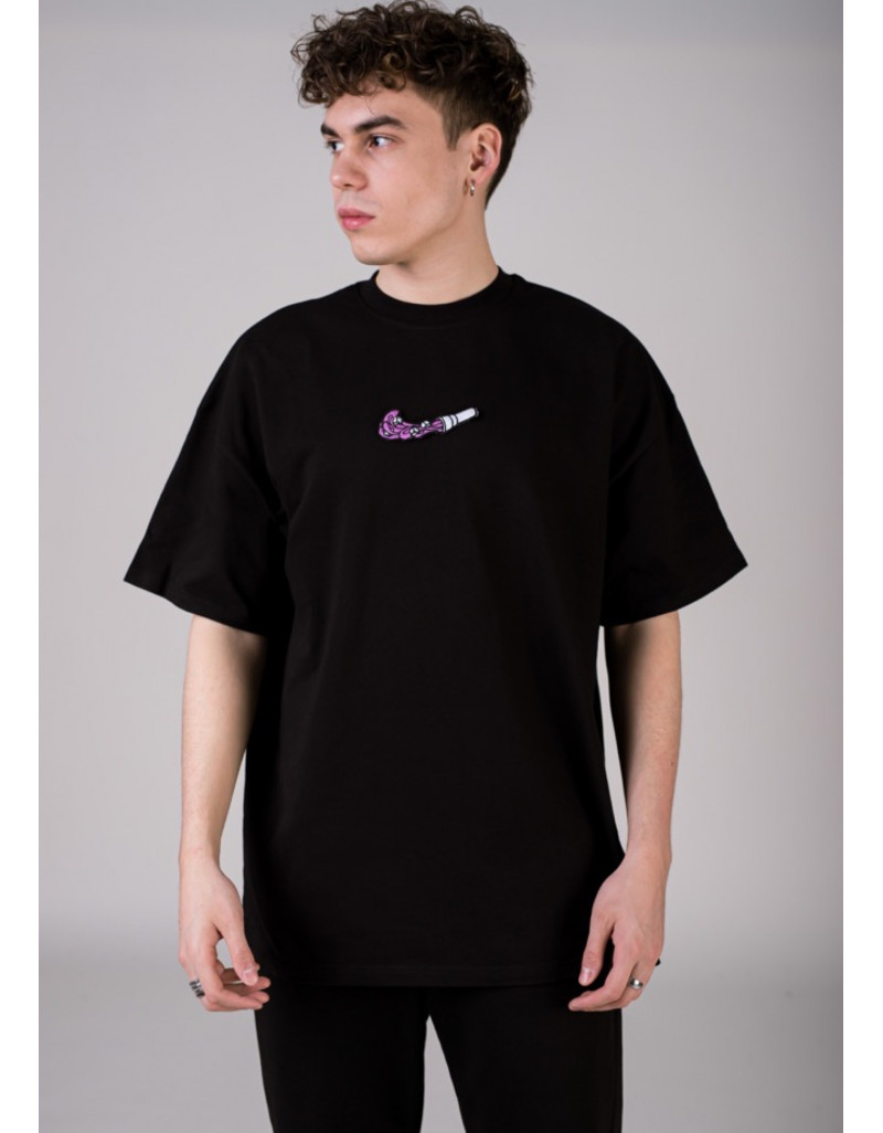 'Cube Swoosh' Black T-shirt