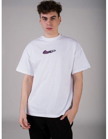 'Cube Swoosh' White T-shirt