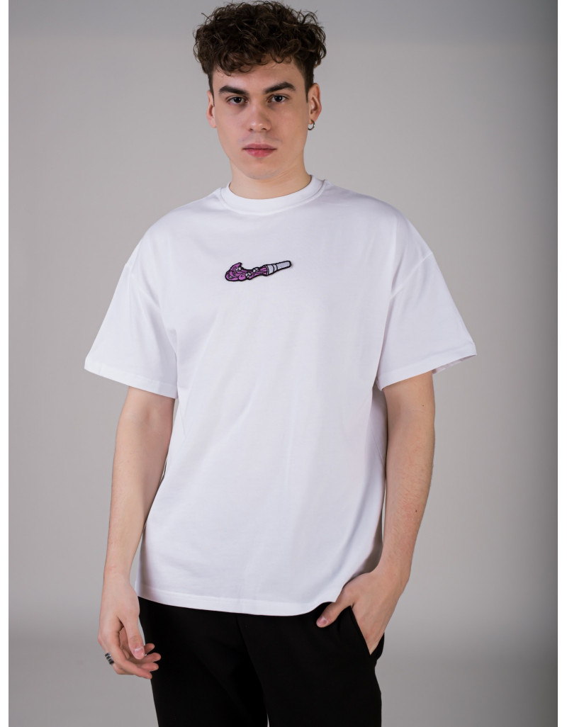 'Cube Swoosh' White T-shirt