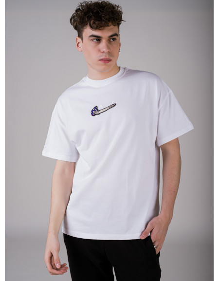 'Shroom Swoosh' White T-shirt