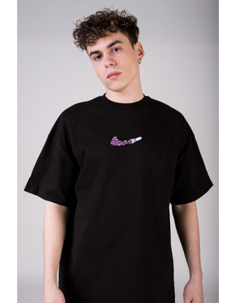 Tricou Negru 'Cube Swoosh'