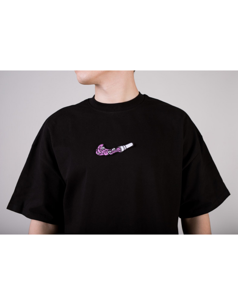 Tricou Negru 'Cube Swoosh'