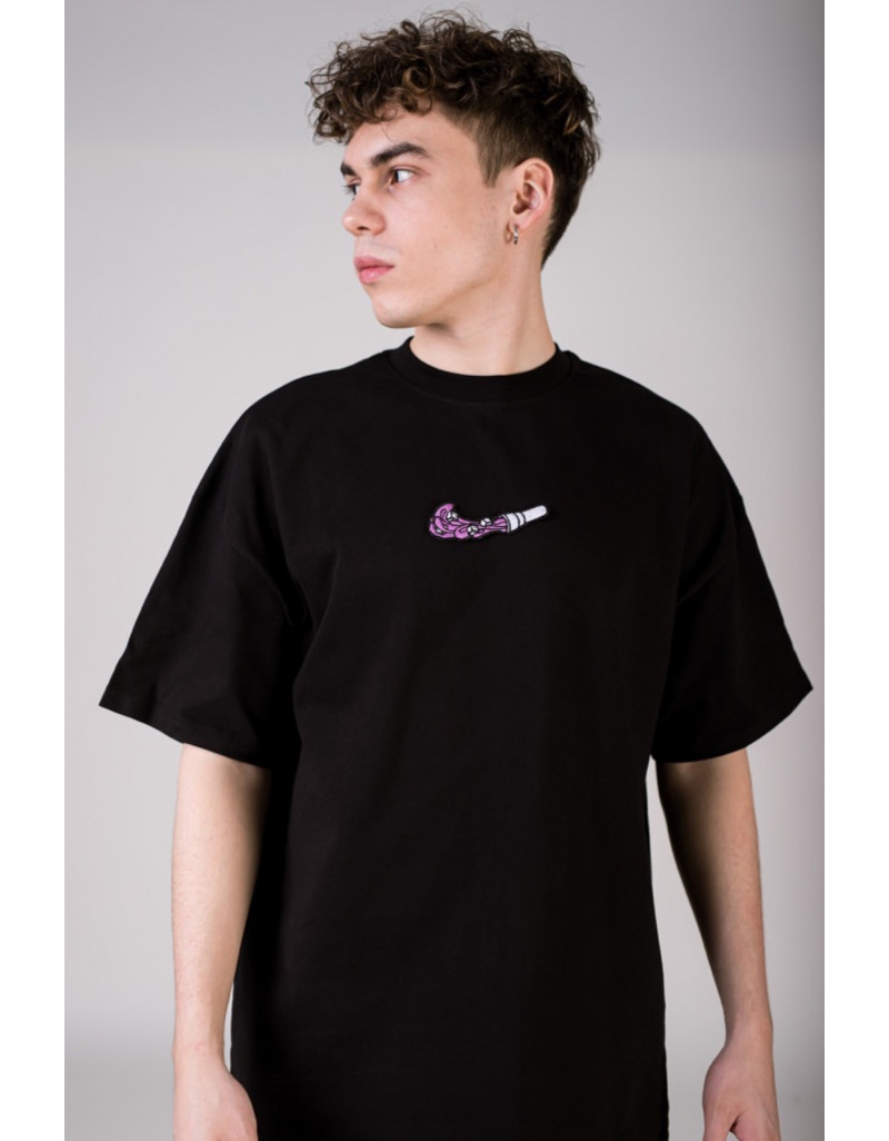 Tricou Negru 'Cube Swoosh'