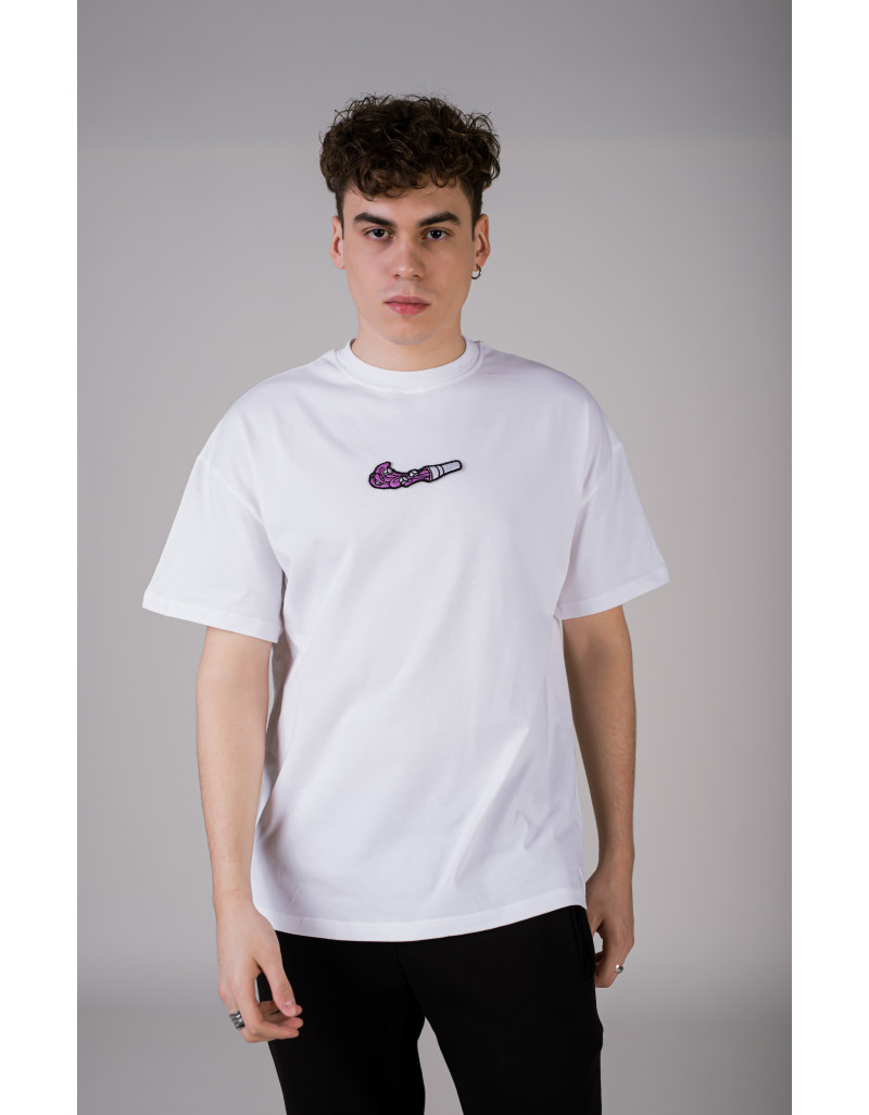 Tricou Alb 'Cube Swoosh'