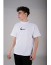 'Joint Swoosh' White T-shirt
