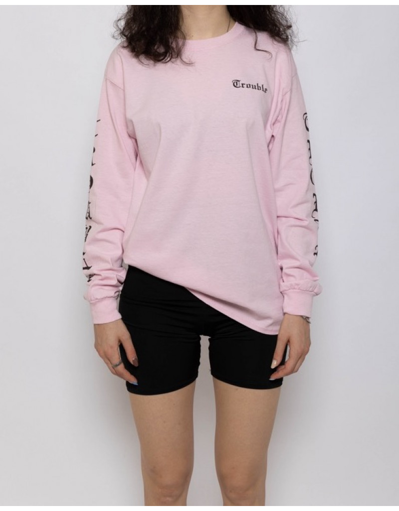 'Trouble' Long Sleeve Pink 'Trouble' Long Sleeve Pink